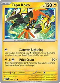 Tapu Koko | 065/191 | Normal | Deck Exclusives