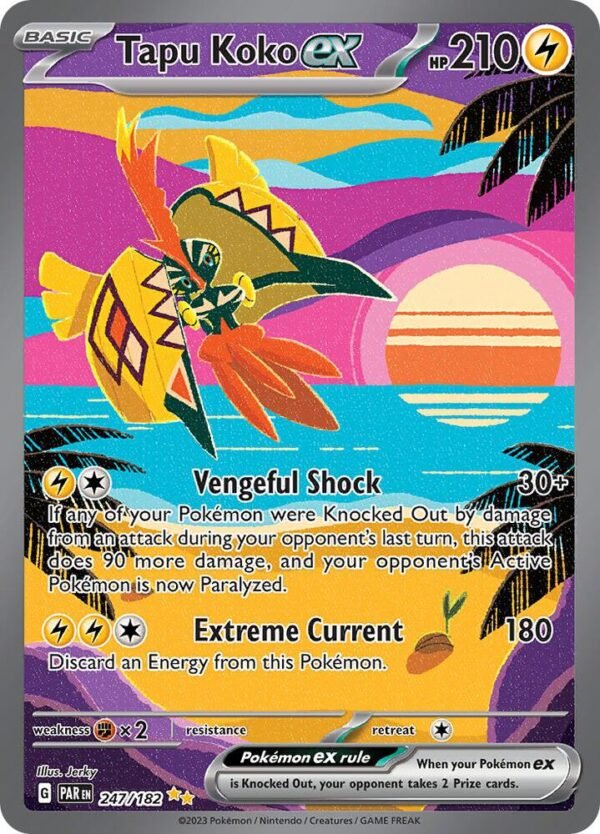 Tapu Koko ex 247/182 Holofoil SV04: Paradox Rift