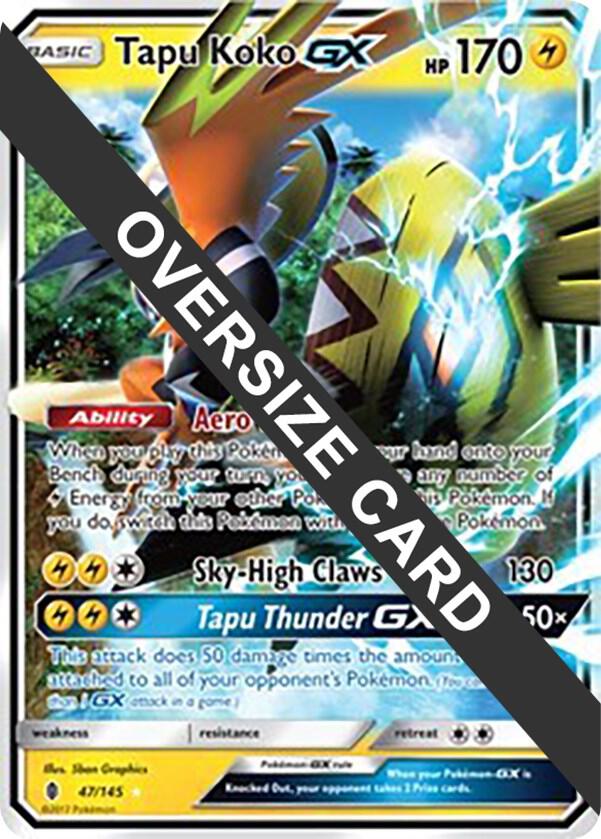 Tapu Koko GX 47/145 047/145 Holofoil Jumbo Cards