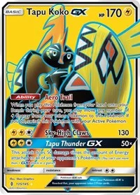 Tapu Koko GX (Full Art) | 135/145 | Holofoil | SM - Guardians Rising