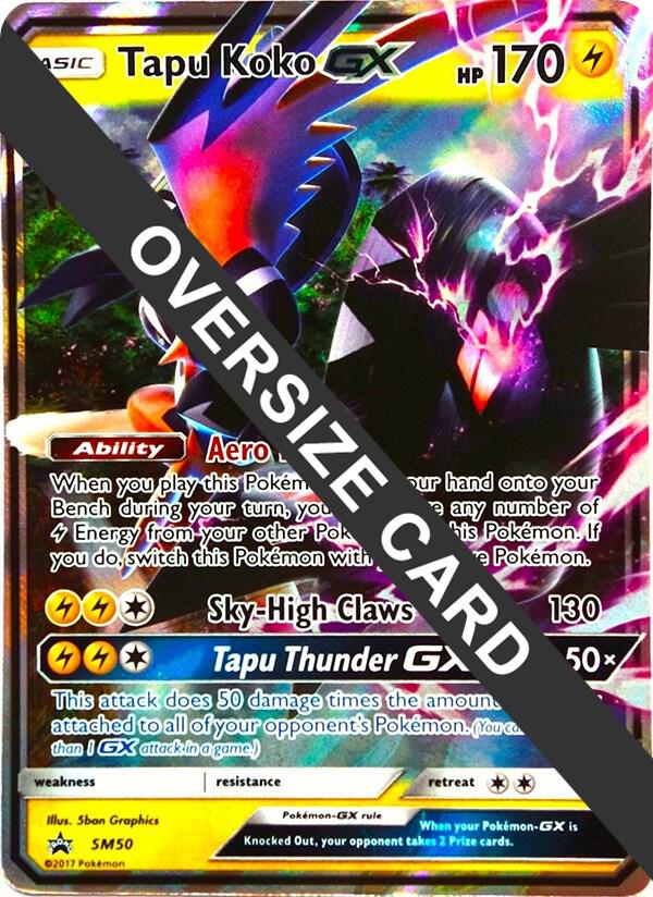 Tapu Koko GX SM50 Holofoil Jumbo Cards Tapu Koko GX SM50 Holofoil Jumbo Cards
