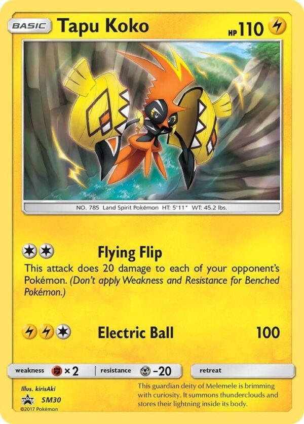 Tapu Koko SM30 Holofoil SM Promos Tapu Koko SM30 Holofoil SM Promos