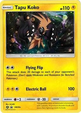 Tapu Koko SM30a Holofoil Alternate Art Promos