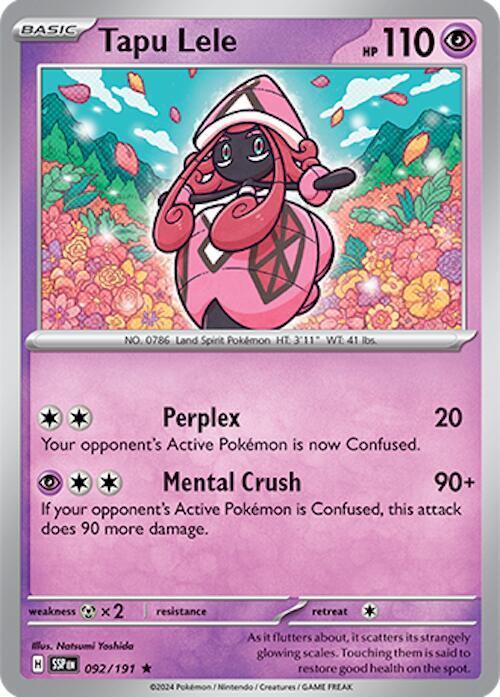 Tapu Lele 092/191 Reverse Holofoil SV08: Surging Sparks