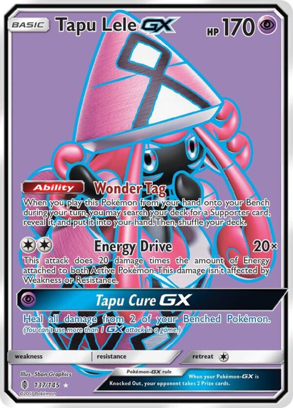 Tapu Lele GX (Full Art) 137/145 Holofoil SM – Guardians Rising