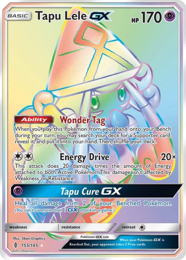 Tapu Lele GX (Secret) 155/145 Holofoil SM – Guardians Rising