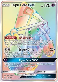 Tapu Lele GX (Secret) | 155/145 | Holofoil | SM - Guardians Rising