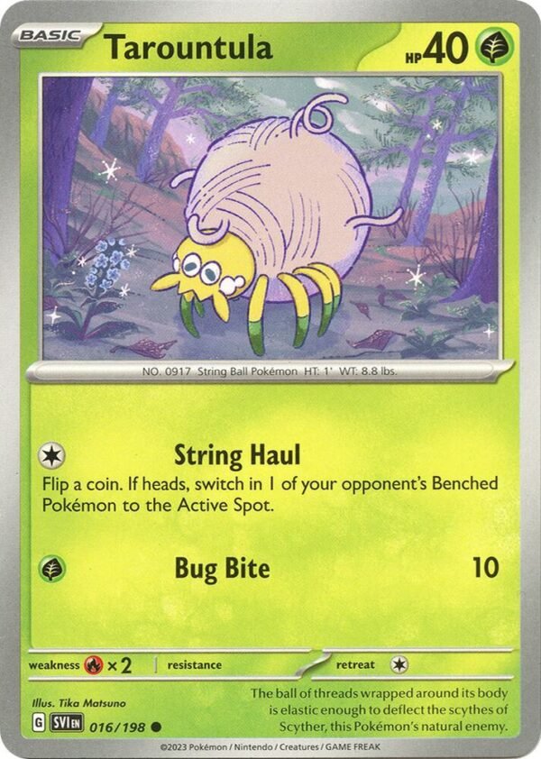 Tarountula 016/198 Normal SV01: Scarlet & Violet Base Set
