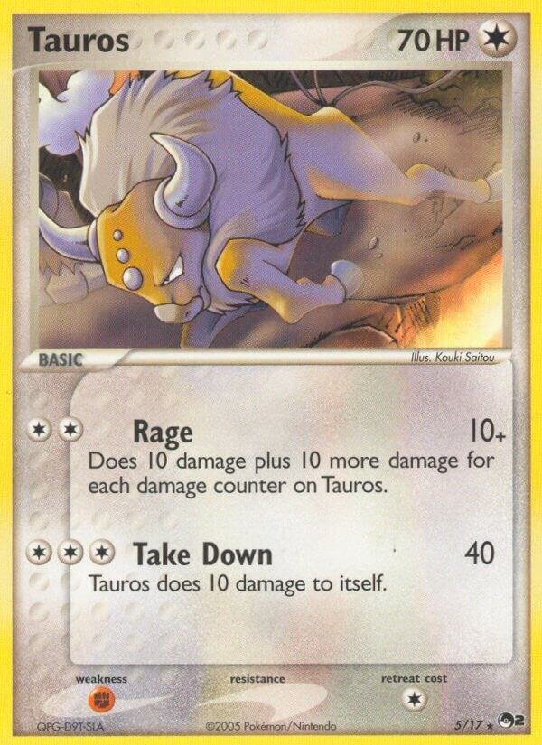Tauros 005/017 Holofoil POP Series 2 Tauros 005/017 Holofoil POP Series 2