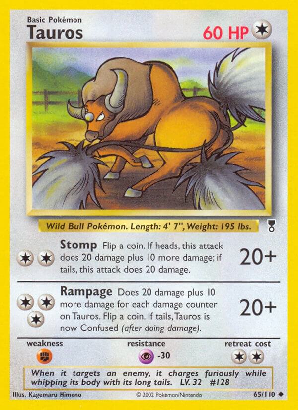 Tauros 065/110 Reverse Holofoil Legendary Collection