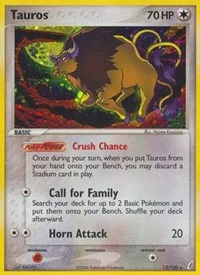 Tauros | 12/100 | Reverse Holofoil | Crystal Guardians