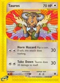 Tauros | 133/165 | Reverse Holofoil | Expedition