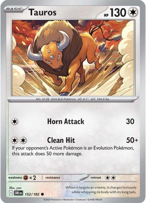 Tauros 152/182 Normal SV10: Destined Rivals Tauros 152/182 Normal SV10: Destined Rivals