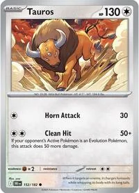 Tauros | 152/182 | Reverse Holofoil | SV10: Destined Rivals