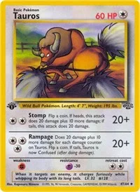 Tauros | 47/64 | 1st Edition | Jungle