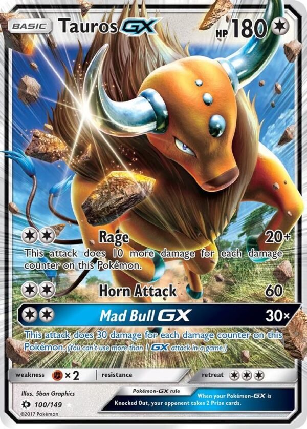 Tauros GX 100/149 Holofoil SM Base Set