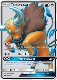 Tauros GX (Full Art) | 144/149 | Holofoil | SM Base Set