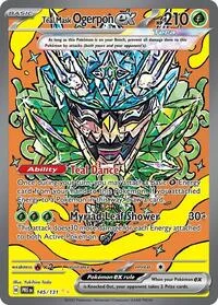 Teal Mask Ogerpon ex | 145/131 | Holofoil | SV: Prismatic Evolutions Teal Mask Ogerpon ex | 145/131 | Holofoil | SV: Prismatic Evolutions