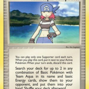 Team Aqua Conspirator 77/95 Reverse Holofoil Team Magma vs Team Aqua Team Aqua Conspirator 77/95 Reverse Holofoil Team Magma vs Team Aqua