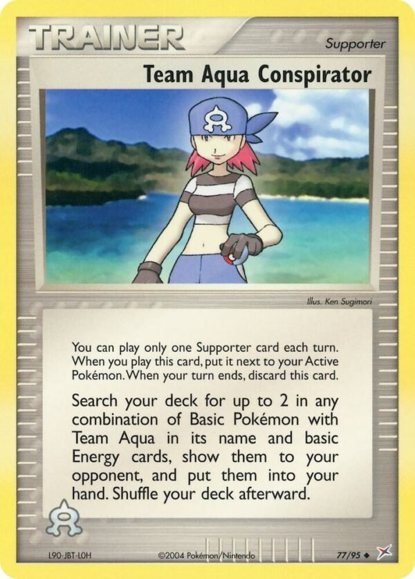 Team Aqua Conspirator 77/95 Reverse Holofoil Team Magma vs Team Aqua Team Aqua Conspirator 77/95 Reverse Holofoil Team Magma vs Team Aqua