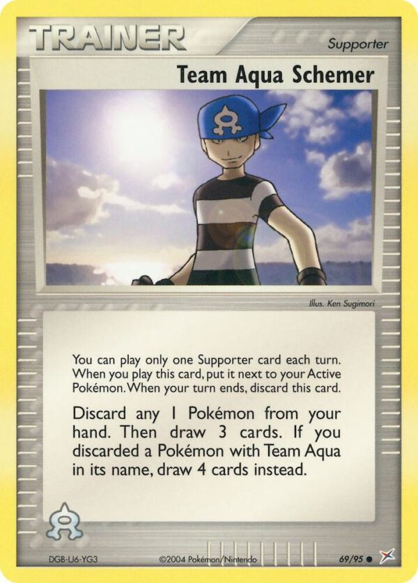 Team Aqua Schemer 69/95 Reverse Holofoil Team Magma vs Team Aqua