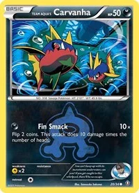 Team Aqua's Carvanha | 20/34 | Reverse Holofoil | Double Crisis