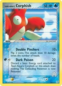 Team Aqua's Corphish | 26/95 | Reverse Holofoil | Team Magma vs Team Aqua