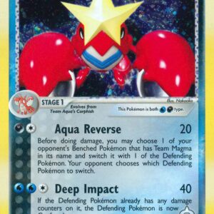 Team Aqua’s Crawdaunt 2/95 Holofoil Team Magma vs Team Aqua