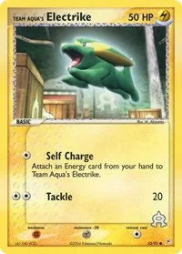 Team Aqua's Electrike | 53/95 | Reverse Holofoil | Team Magma vs Team Aqua