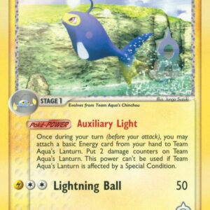 Team Aqua’s Lanturn 28/95 Reverse Holofoil Team Magma vs Team Aqua
