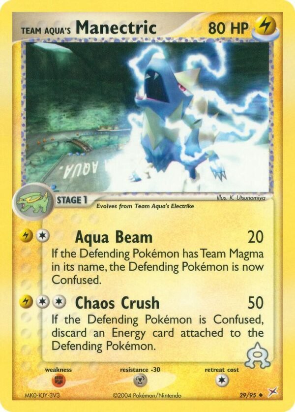 Team Aqua’s Manectric 29/95 Normal Team Magma vs Team Aqua Team Aqua’s Manectric 29/95 Normal Team Magma vs Team Aqua