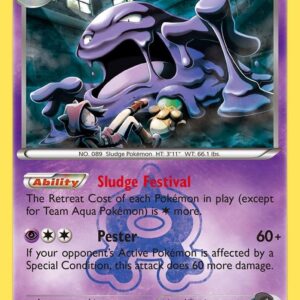 Team Aqua’s Muk 8/34 Reverse Holofoil Double Crisis Team Aqua’s Muk 8/34 Reverse Holofoil Double Crisis