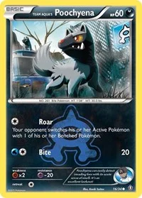 Team Aqua's Poochyena | 16/34 | Reverse Holofoil | Double Crisis