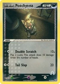 Team Aqua's Poochyena | 54/95 | Reverse Holofoil | Team Magma vs Team Aqua