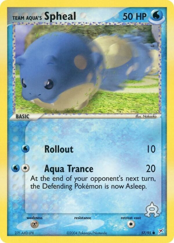 Team Aqua’s Spheal 57/95 Normal Team Magma vs Team Aqua Team Aqua’s Spheal 57/95 Normal Team Magma vs Team Aqua
