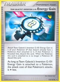 Team Galactic's Invention G-101 Energy Gain | 116/127 | Reverse Holofoil | Platinum