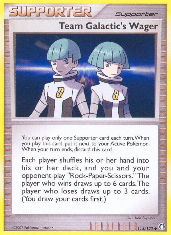 Team Galactic’s Wager 115/123 Reverse Holofoil Mysterious Treasures Team Galactic’s Wager 115/123 Reverse Holofoil Mysterious Treasures