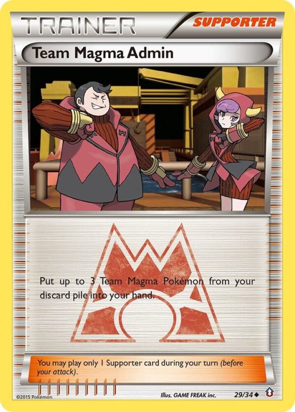 Team Magma Admin 29/34 Reverse Holofoil Double Crisis Team Magma Admin 29/34 Reverse Holofoil Double Crisis