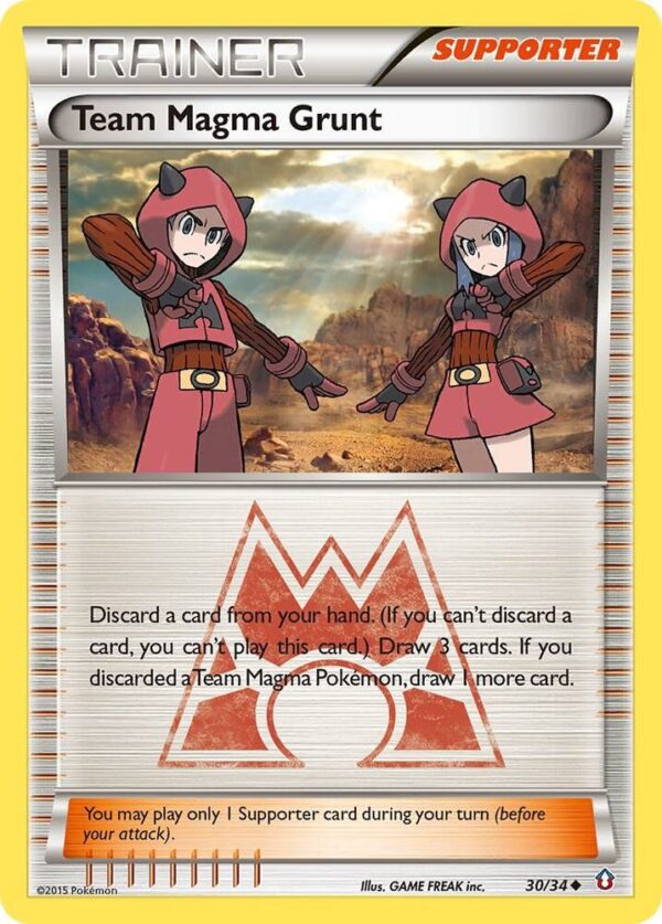 Team Magma Grunt 30/34 Normal Double Crisis Team Magma Grunt 30/34 Normal Double Crisis