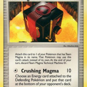 Team Magma Technical Machine 01 84/95 Reverse Holofoil Team Magma vs Team Aqua Team Magma Technical Machine 01 84/95 Reverse Holofoil Team Magma vs Team Aqua