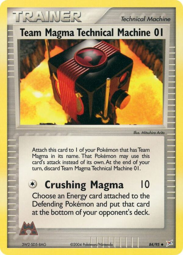 Team Magma Technical Machine 01 84/95 Reverse Holofoil Team Magma vs Team Aqua Team Magma Technical Machine 01 84/95 Reverse Holofoil Team Magma vs Team Aqua