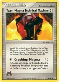 Team Magma Technical Machine 01 | 84/95 | Reverse Holofoil | Team Magma vs Team Aqua