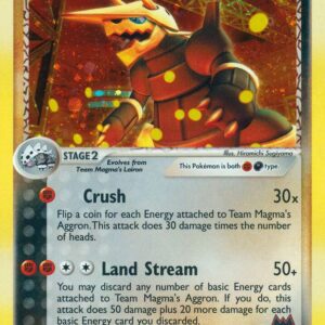 Team Magma’s Aggron 7/95 Reverse Holofoil Team Magma vs Team Aqua
