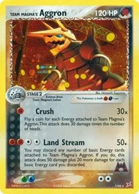 Team Magma's Aggron | 7/95 | Holofoil | Team Magma vs Team Aqua