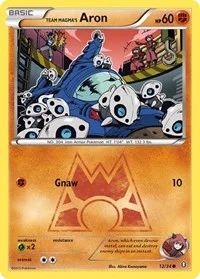 Team Magma's Aron | 12/34 | Reverse Holofoil | Double Crisis