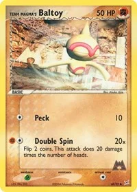 Team Magma's Baltoy | 60/95 | Reverse Holofoil | Team Magma vs Team Aqua