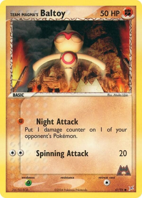 Team Magma’s Baltoy 61/95 Normal Team Magma vs Team Aqua Team Magma’s Baltoy 61/95 Normal Team Magma vs Team Aqua