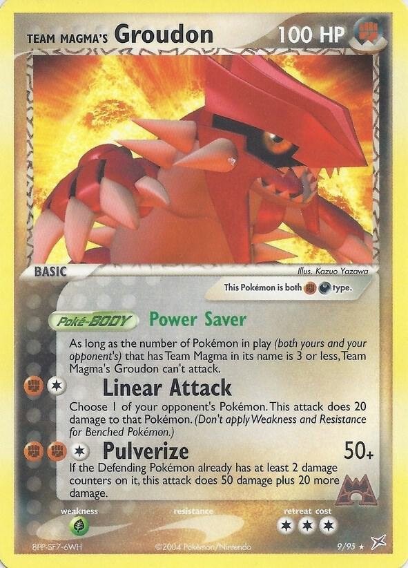 Team Magma’s Groudon 9/95 (EX Team Magma vs Team Aqua) 009/095 Normal Deck Exclusives Team Magma’s Groudon 9/95 (EX Team Magma vs Team Aqua) 009/095 Normal Deck Exclusives
