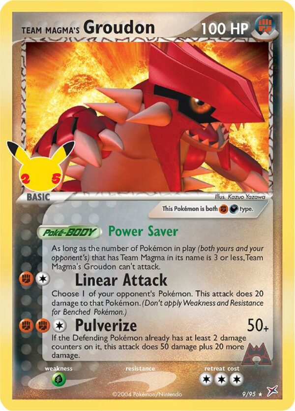 Team Magma’s Groudon 9/95 Holofoil Celebrations: Classic Collection
