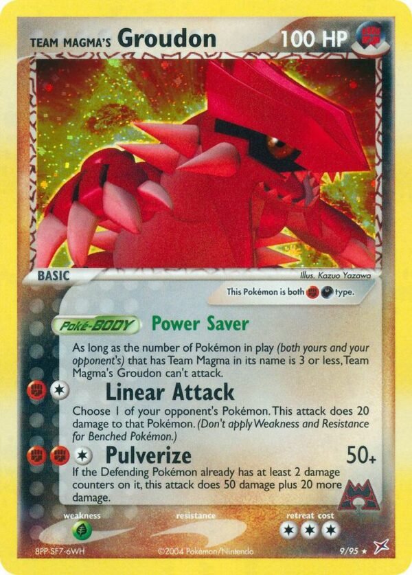 Team Magma’s Groudon 9/95 Holofoil Team Magma vs Team Aqua Team Magma’s Groudon 9/95 Holofoil Team Magma vs Team Aqua